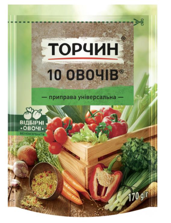 Приправа Торчин універс 10 овочів 170г
